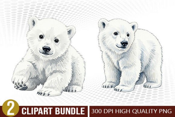 Download Watercolor Baby Bear PNG Clipart Bundle - Clipart bundle Collection