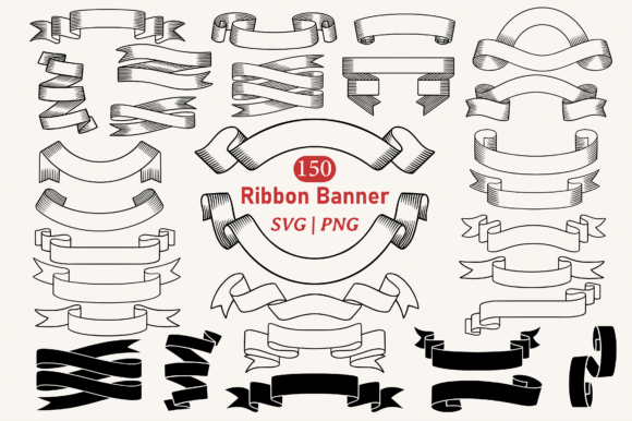 Download Ribbon Banner SVG PNG Clipart Bundle - Clipart bundle Collection
