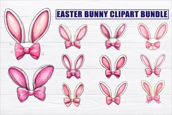 Download Easter Bunny Watercolor Clipart Bundle - Clipart bundle Collection
