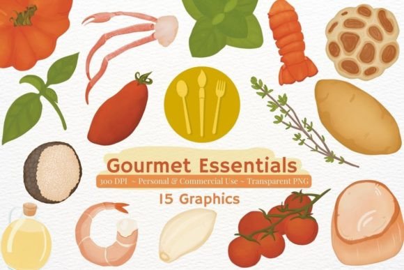 Download Gourmet Ingredient PNG Clipart Bundle - Clipart bundle Collection