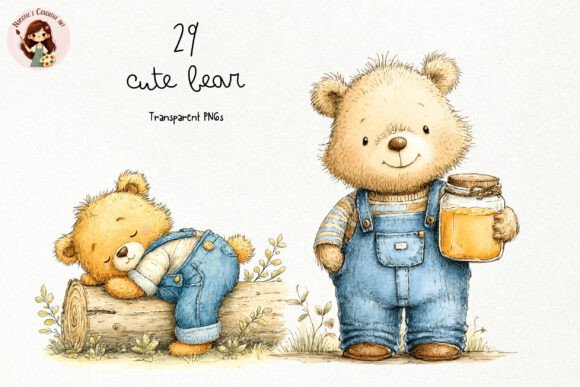 Download Storybook Woodland Bear PNG Clipart - Woodland bear Collection