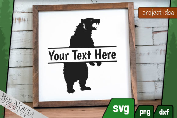 Download Woodland Bear Split Monogram&nbsp; - Woodland bear Collection