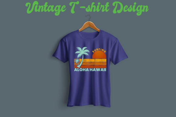 Download Aloha-Hawaii Surfing Vintage T Shirt - Premium Resources